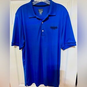 Las Vegas Red Rock Casino Greg Norman Golf Shirt Play Dry Polo Blue L Large